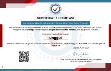 Sertifikat-UNGGUL-LAMSAMA-S1Biologi-FMIPA-UNEJ